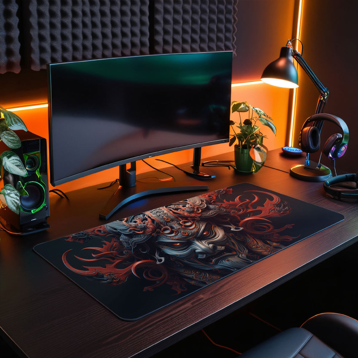 DARK SAMURAI - Japan Design - XXL Gaming Mauspad