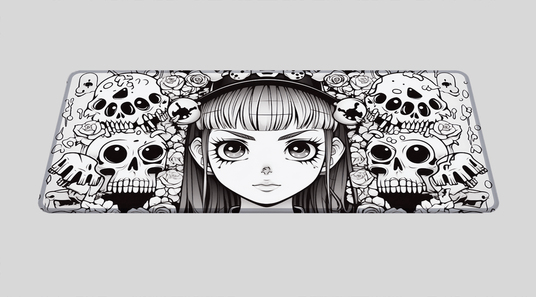 SKULL GIRL - Fantasy Design - XXL Gaming Mauspad