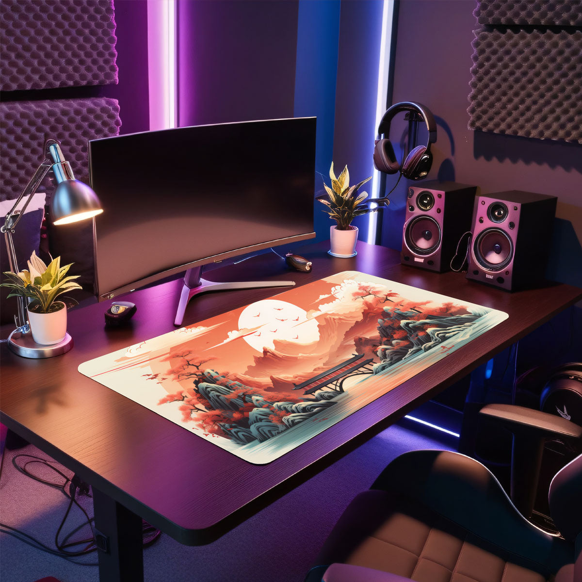 HARMONIC JAPANESE LANDSCAPE - Japan Design - XXL Gaming Mauspad