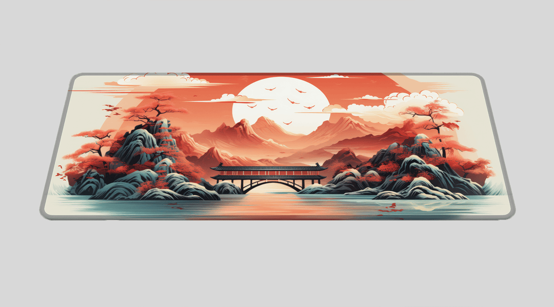 HARMONIC JAPANESE LANDSCAPE - Japan Design - XXL Gaming Mauspad