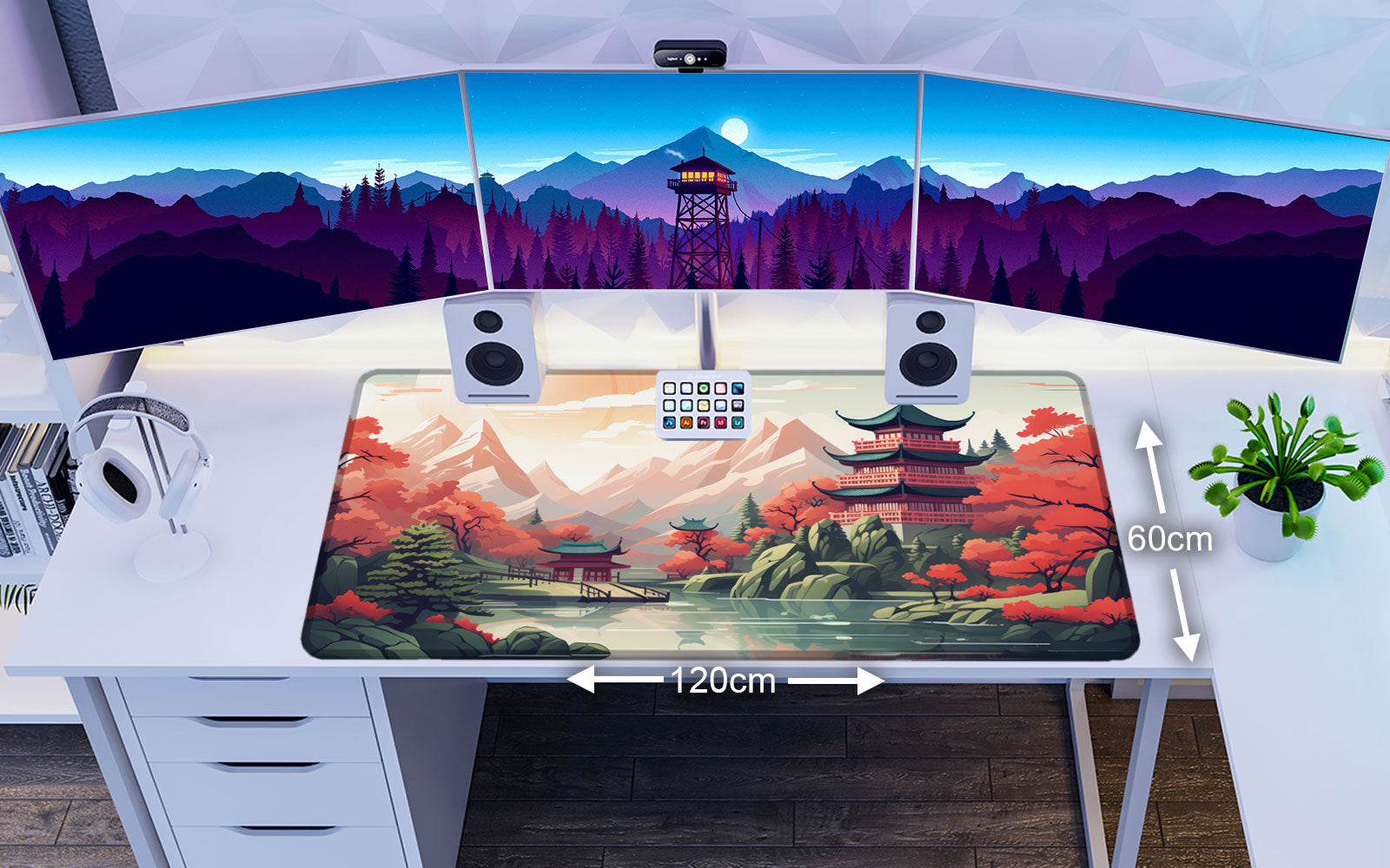 JAPANESE TEMPLE - Japan Design - XXL Gaming Mauspad