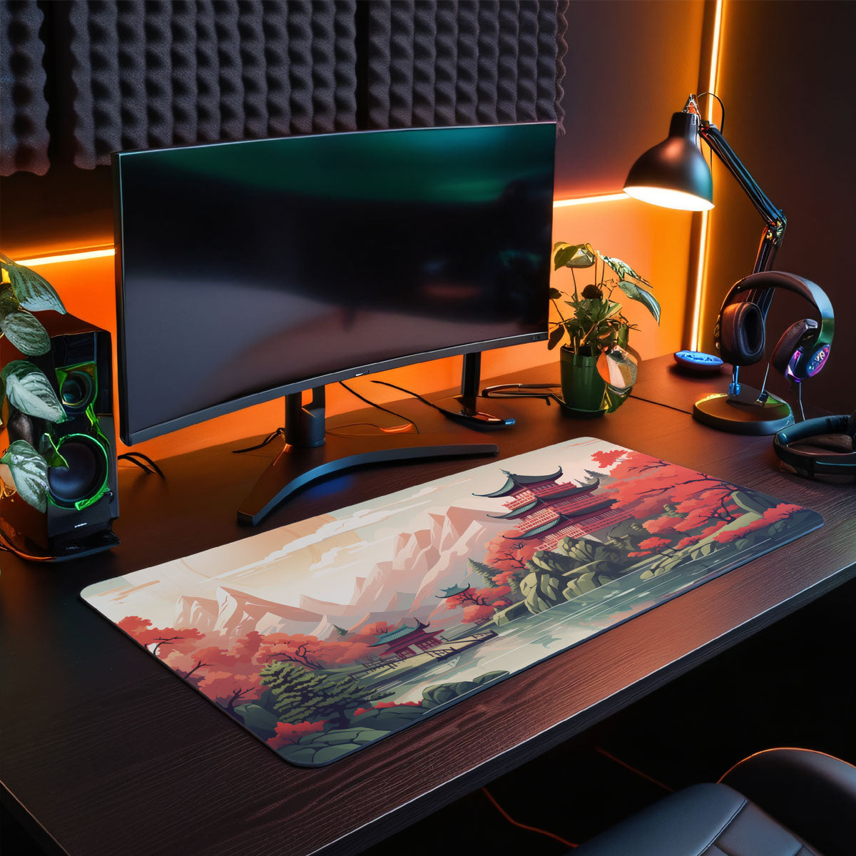 JAPANESE TEMPLE - Japan Design - XXL Gaming Mauspad