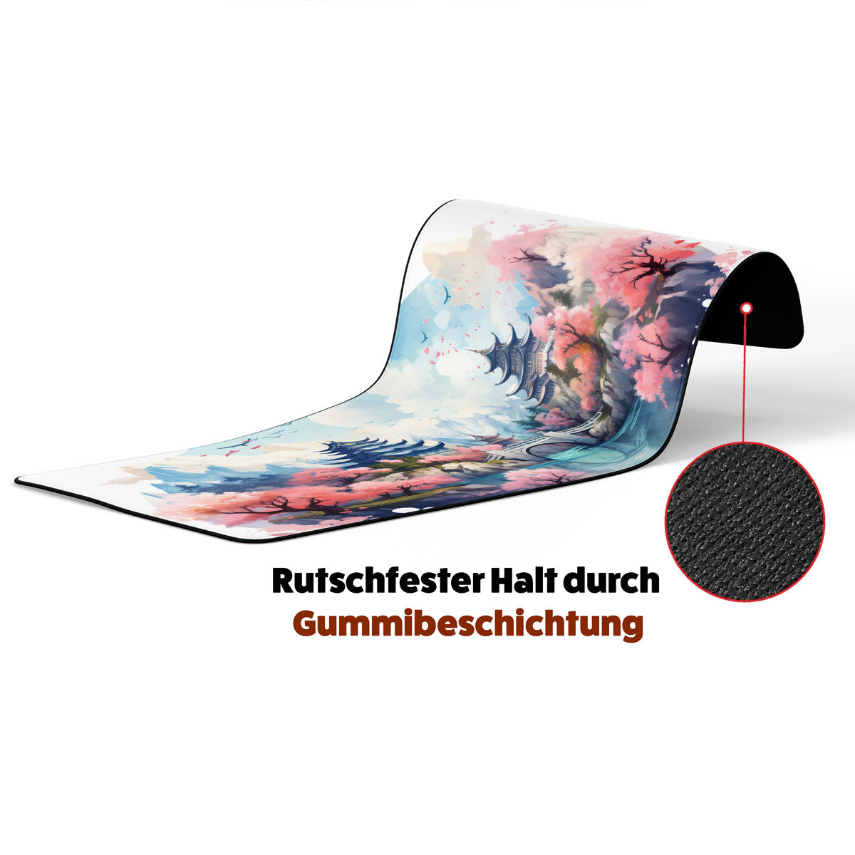 JAPANESE BLUE TEMPLE - Japan Design - XXL Gaming Mauspad