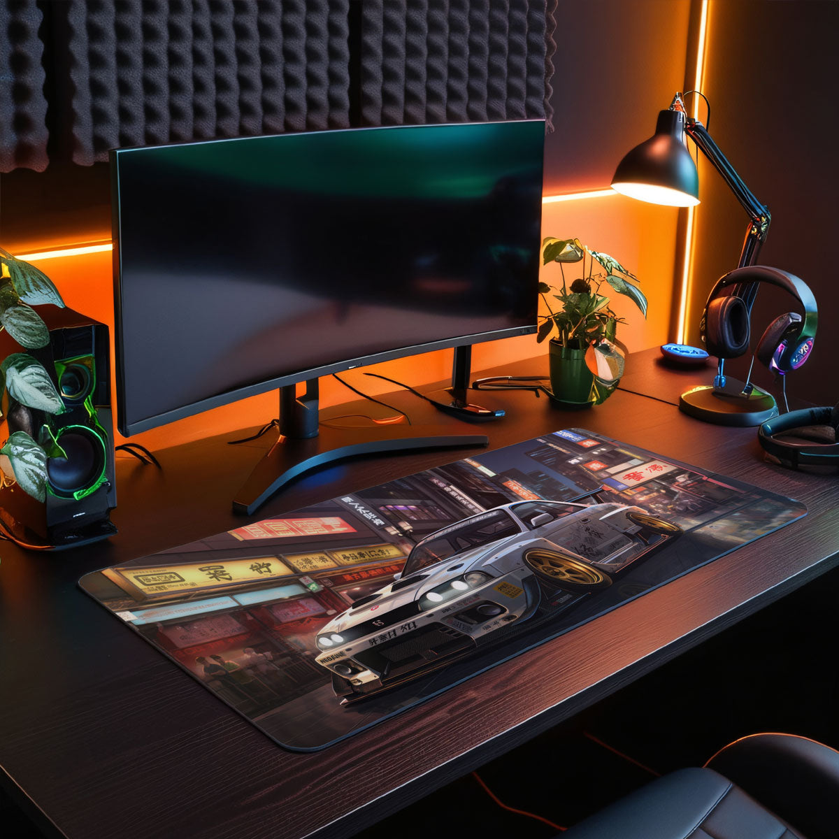 SERAWHITE - Car Design - XXL Gaming Mauspad