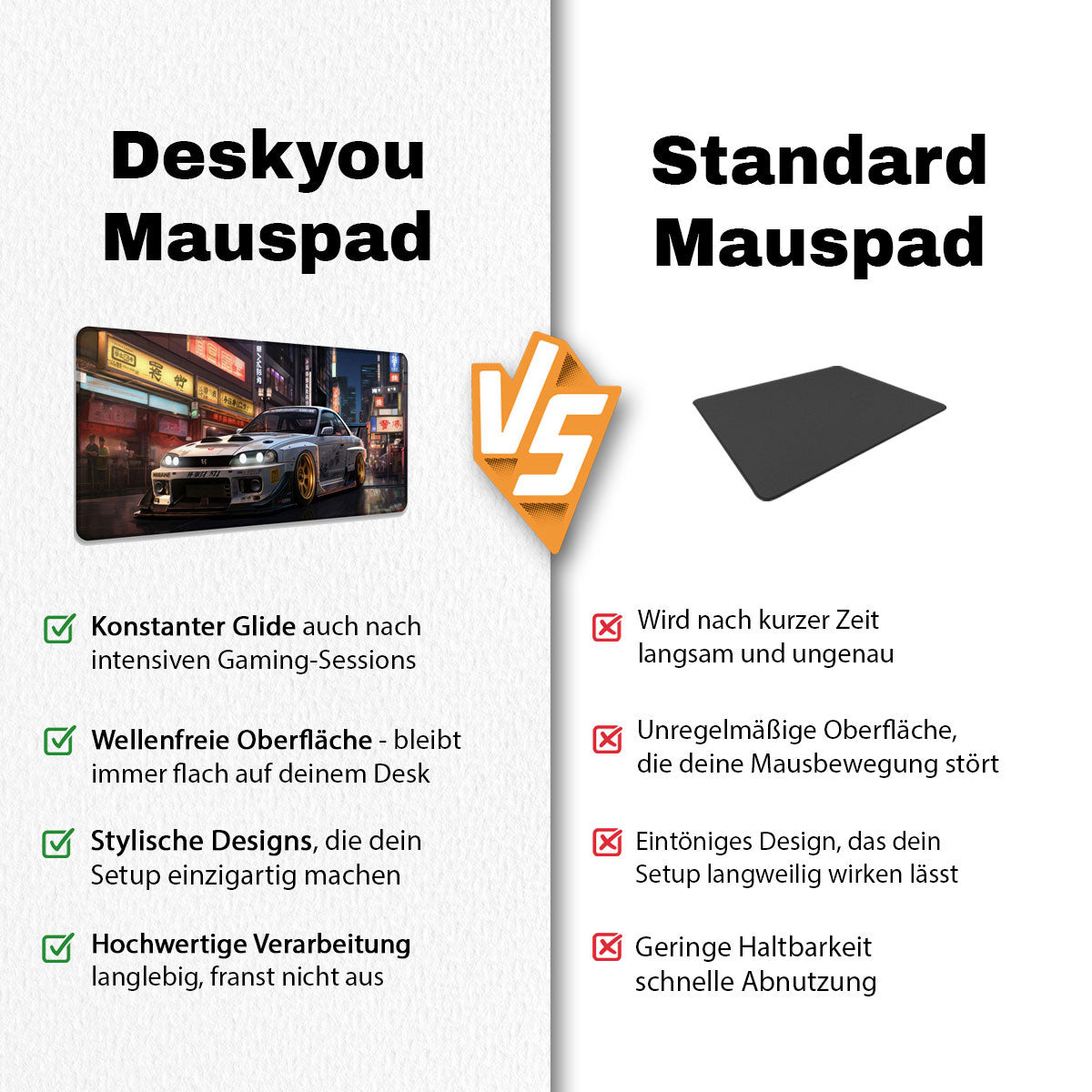 SERAWHITE - Car Design - XXL Gaming Mauspad