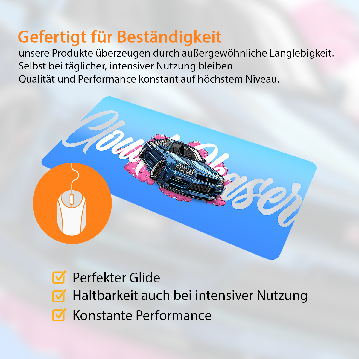 CLOUD CHASER - JDM - XXL Gaming Mauspad