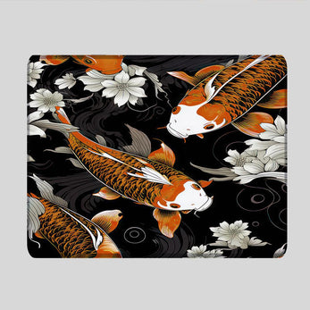 KOI PATTERN ORANGE - Japan Design - XXL Gaming Mauspad