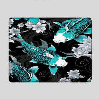 KOI PATTERN BLUE - Japan Design - XXL Gaming Mauspad