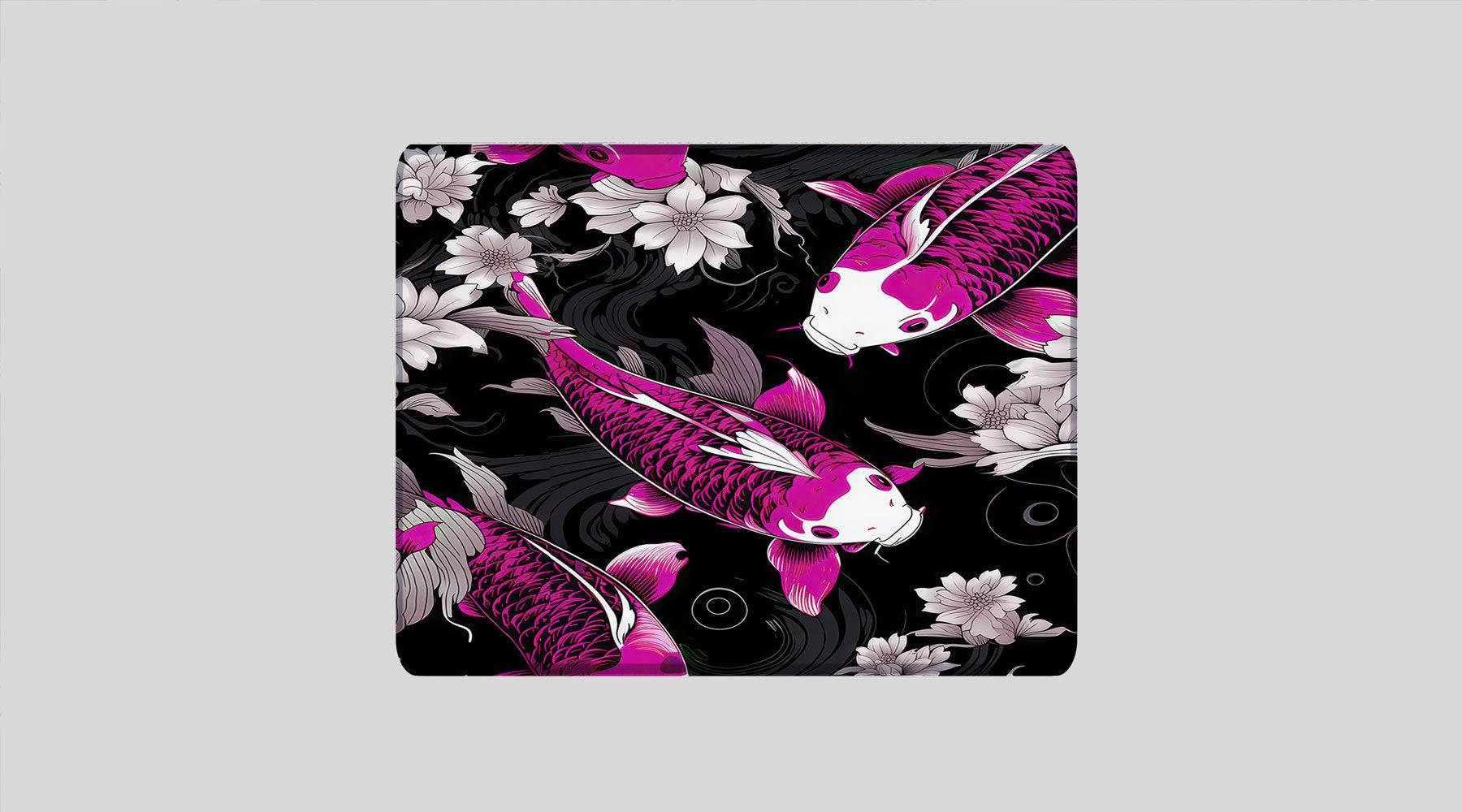 KOI PATTERN PURPLE - Japan Design - XXL Gaming Mauspad