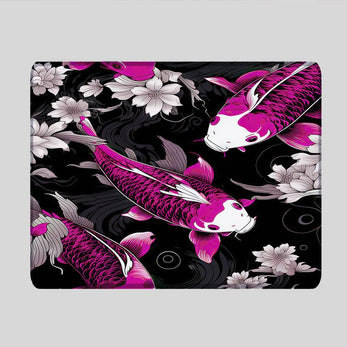 KOI PATTERN PURPLE - Japan Design - XXL Gaming Mauspad