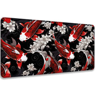 KOI PATTERN RED - Japan Design - XXL Gaming Mauspad