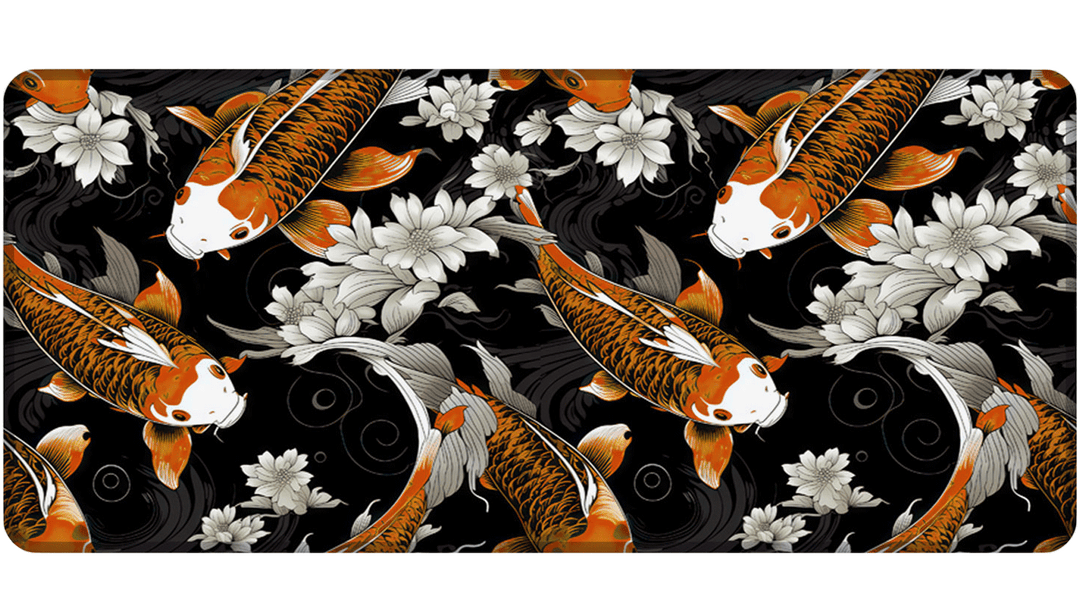 KOI PATTERN - Japan Design - XXL Gaming Mauspad