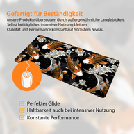 KOI PATTERN ORANGE - Japan Design - XXL Gaming Mauspad