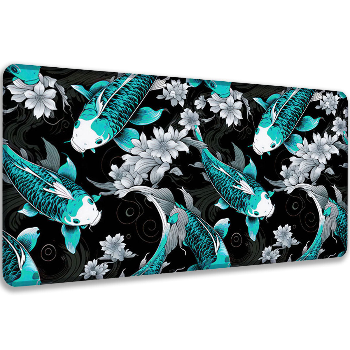 KOI PATTERN BLUE - Japan Design - XXL Gaming Mauspad