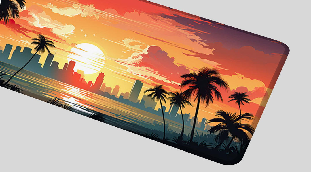 MIAMI BEACH - City Design - XXL Gaming Mauspad