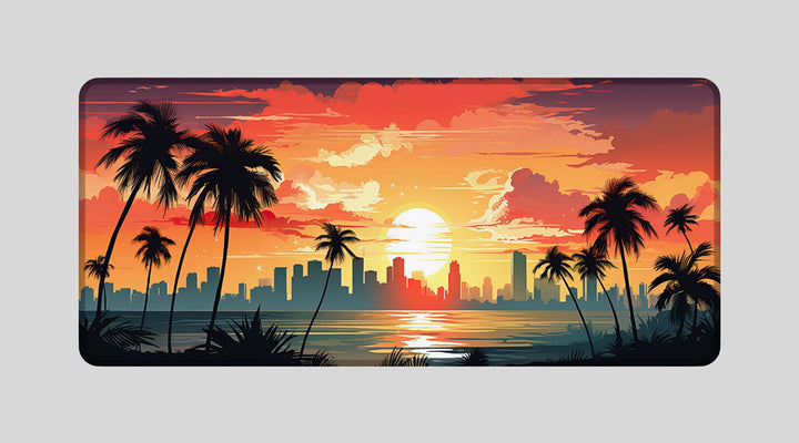 MIAMI BEACH - City Design - XXL Gaming Mauspad