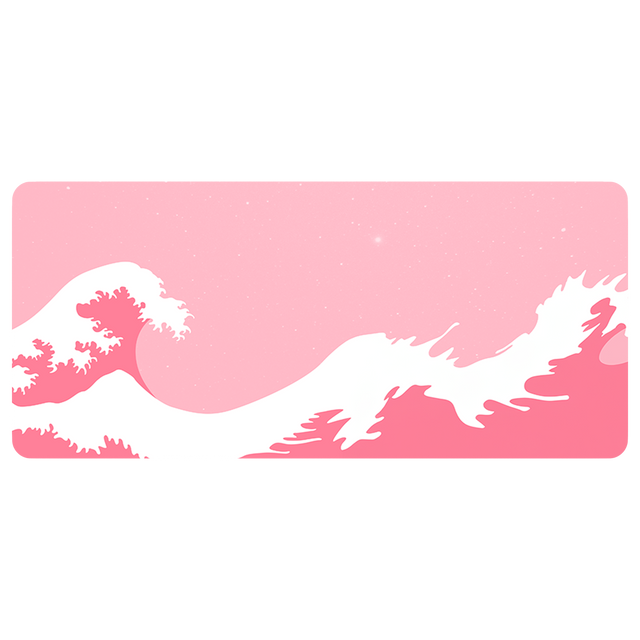 PINK WAVE - XXL Gaming Mauspad