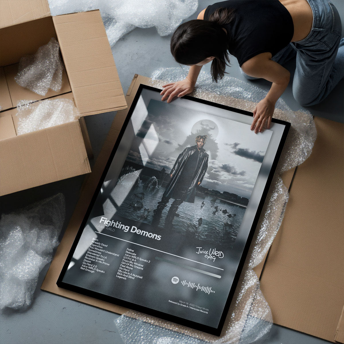 FIGHTING DEMONS - Deskyou Poster