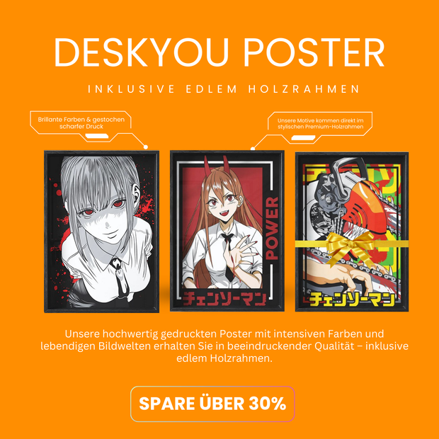 3er Bundle Poster CHAINSAW Anime