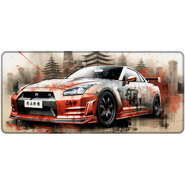 GTR Orange China - Car Design - XXL Gaming Mauspad