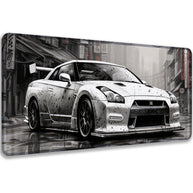 GTR Black White - Car Design - XXL Gaming Mauspad