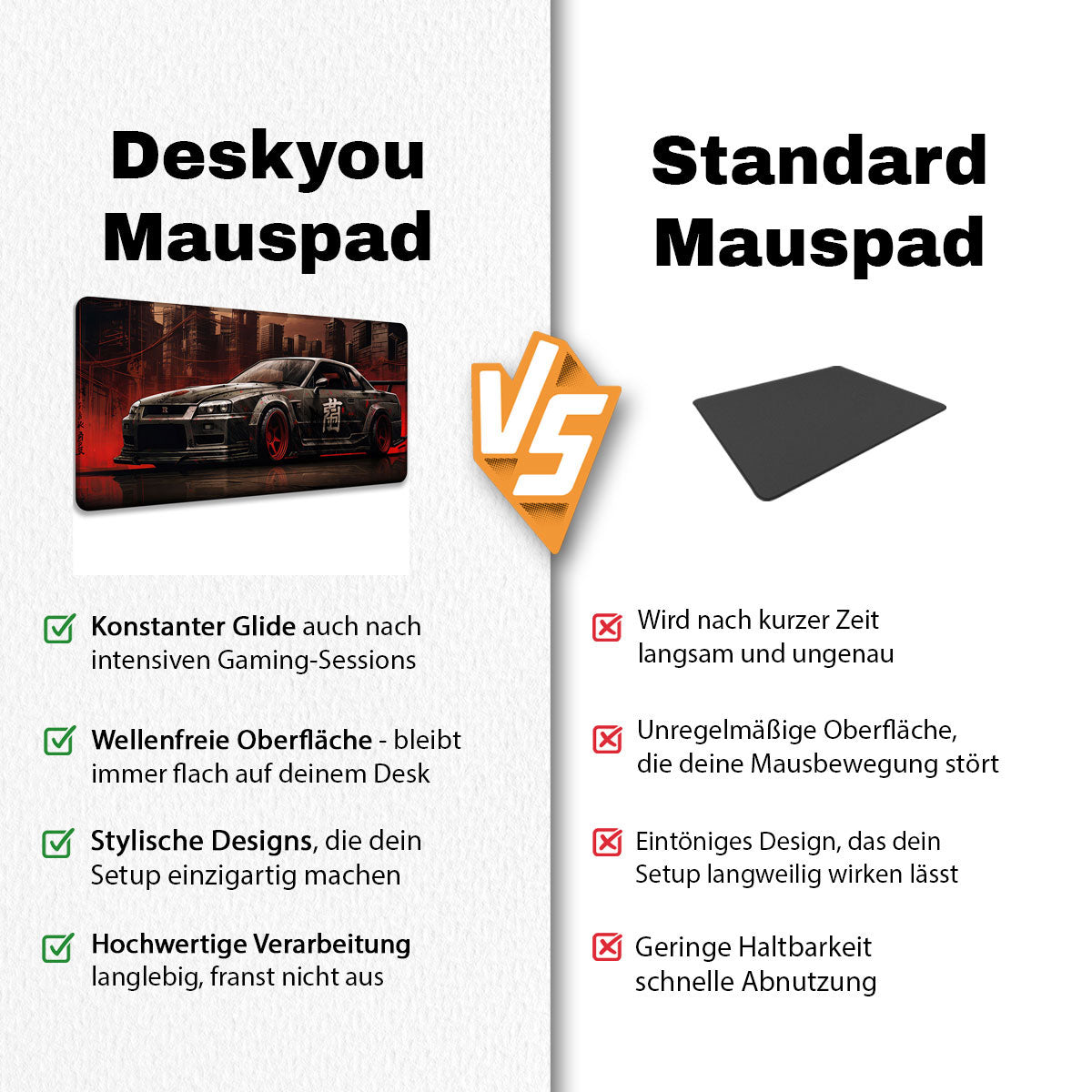 GTR Red China- Car Design - XXL Gaming Mauspad