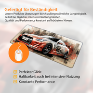 GTR Orange China - Car Design - XXL Gaming Mauspad