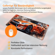 GTR Japan Orange - Car Design - XXL Gaming Mauspad