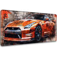 GTR Japan Orange - Car Design - XXL Gaming Mauspad