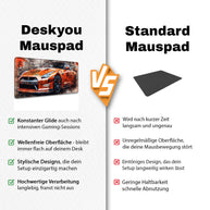 GTR Japan Orange - Car Design - XXL Gaming Mauspad