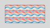 PAPER WAVE BLUE ORANGE - Pattern Design - XXL Gaming Mauspad