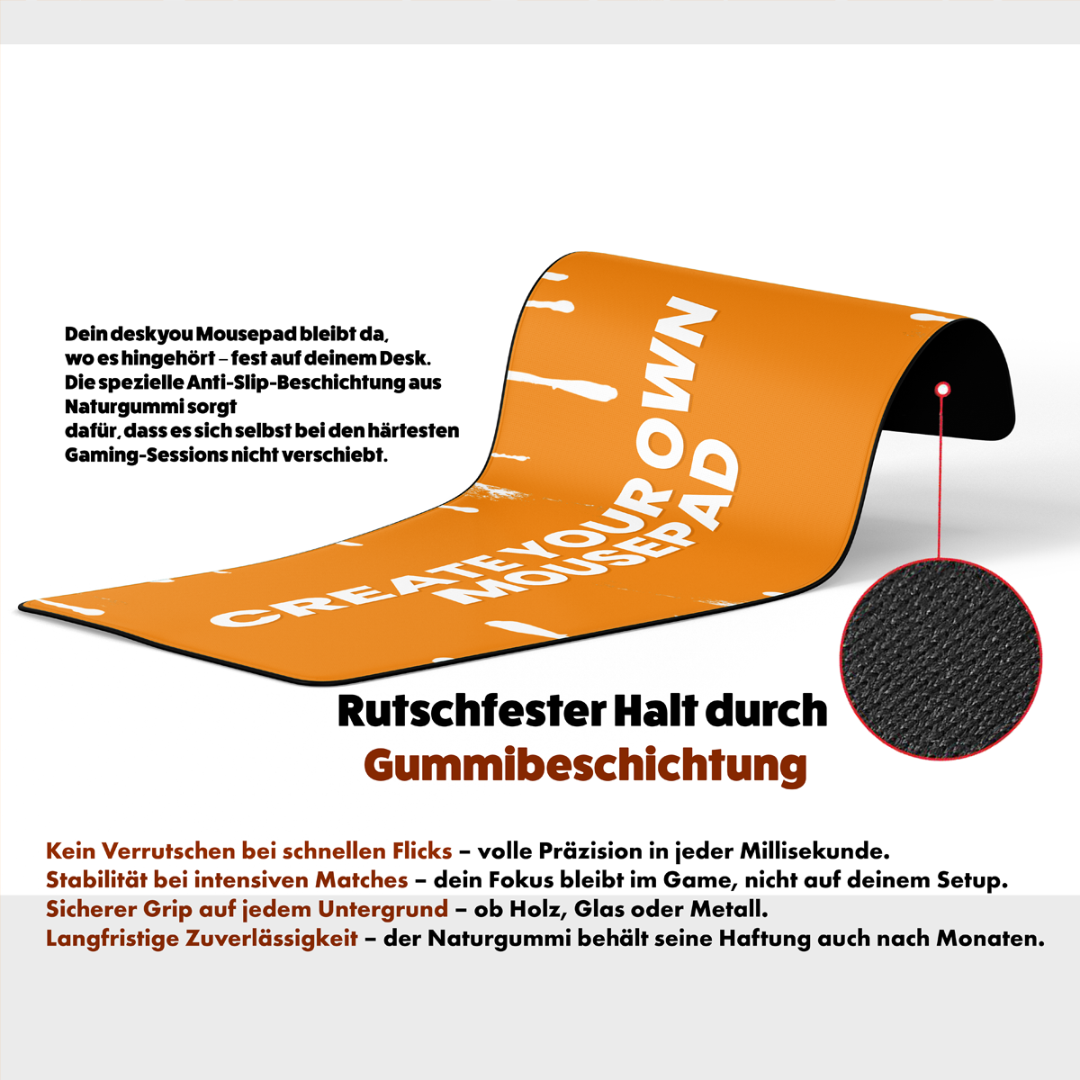 Personalisiert - Dein Design auf XXL - Mauspad