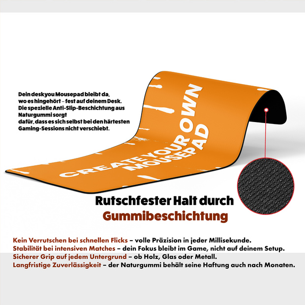 Personalisiert - Dein Design auf XXL - Mauspad