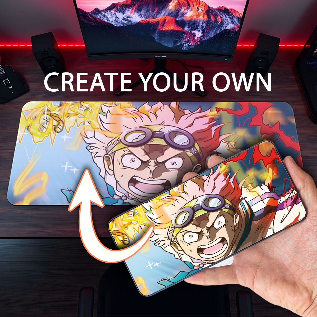 Personalisiert - Dein Design auf XXL - Mauspad