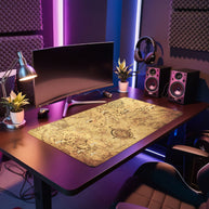 Piraten Weltkarte - Karten Design - XXL Gaming Mauspad