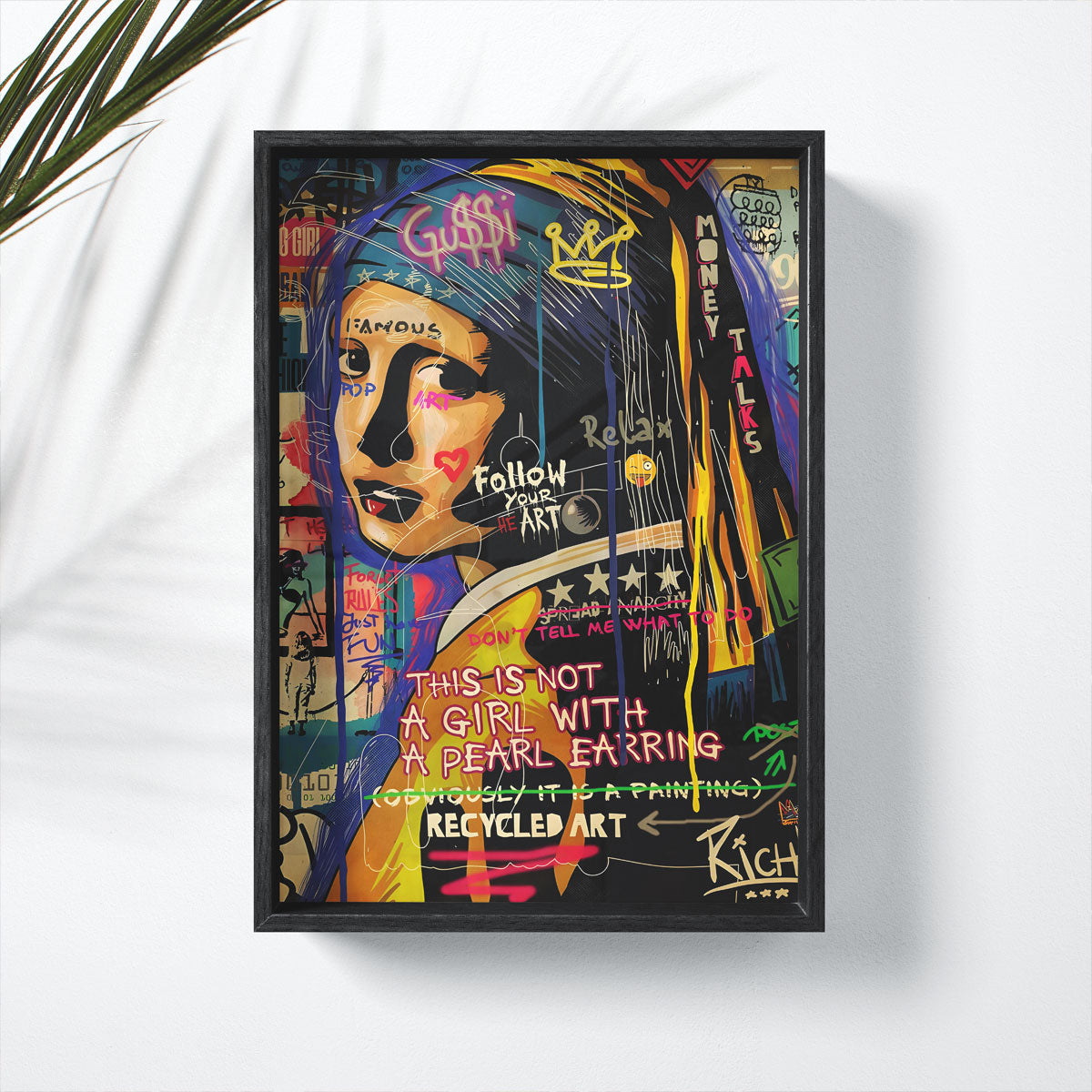 GIRL WITH EARRING - Deskyou Poster