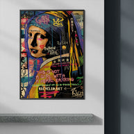 GIRL WITH EARRING - Deskyou Poster