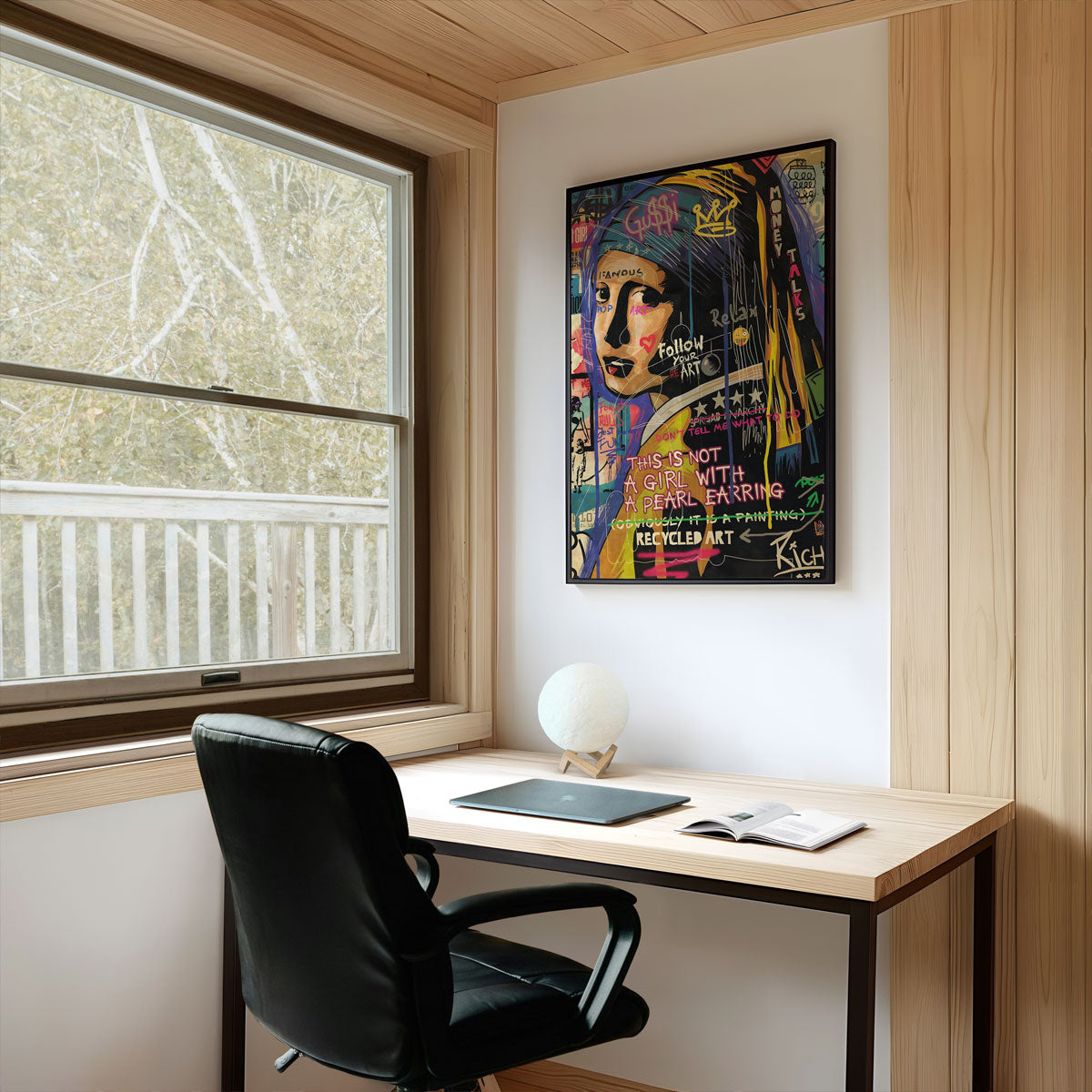 GIRL WITH EARRING - Deskyou Poster