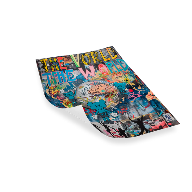 THE WORLD - Bilderfolie für LED Rahmen