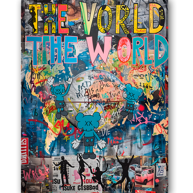 THE WORLD - Bilderfolie für LED Rahmen