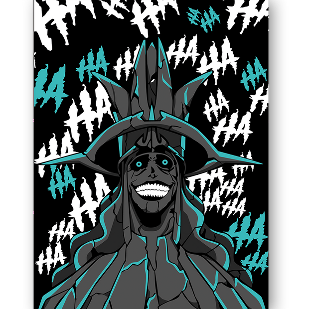 EVIL GOD STATUE - Bilderfolie für LED Rahmen