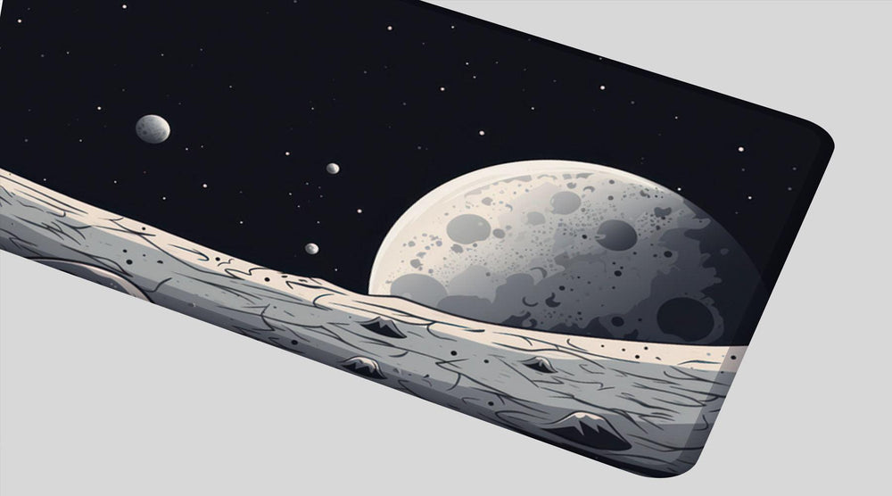 MOONSCAPE ODYSSEY - Space Design - XXL Gaming Mauspad