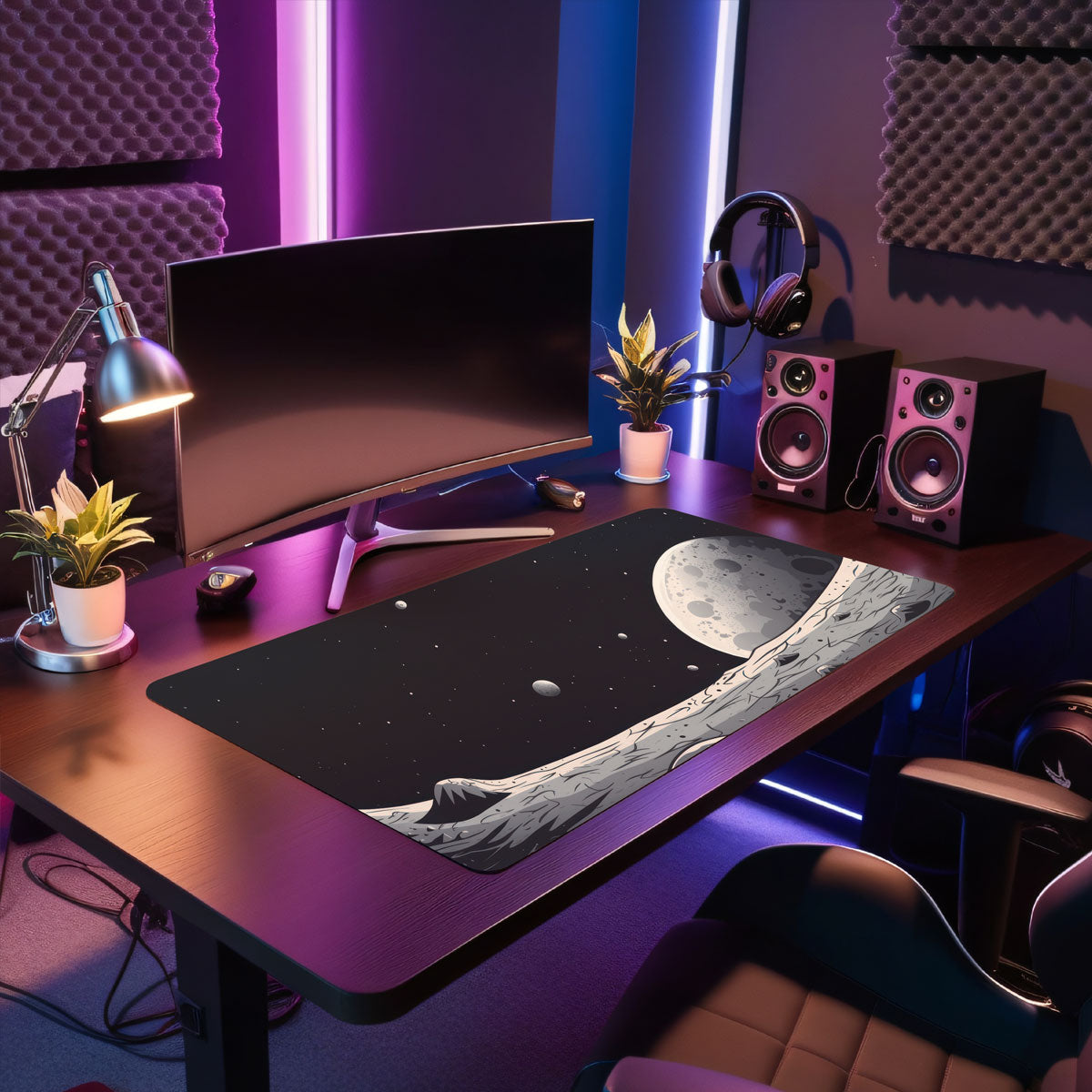 MOONSCAPE ODYSSEY - Space Design - XXL Gaming Mauspad