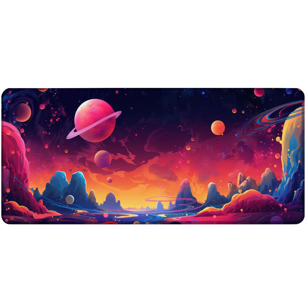 PLANET SWARM - Space Design - XXL Gaming Mauspad