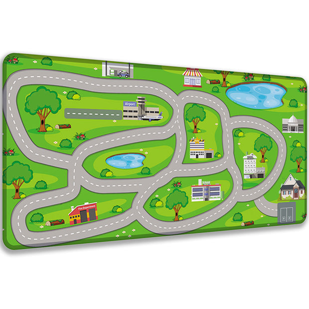 Kinder Strassenteppich Spielteppich Green - XXL Gaming Mauspad