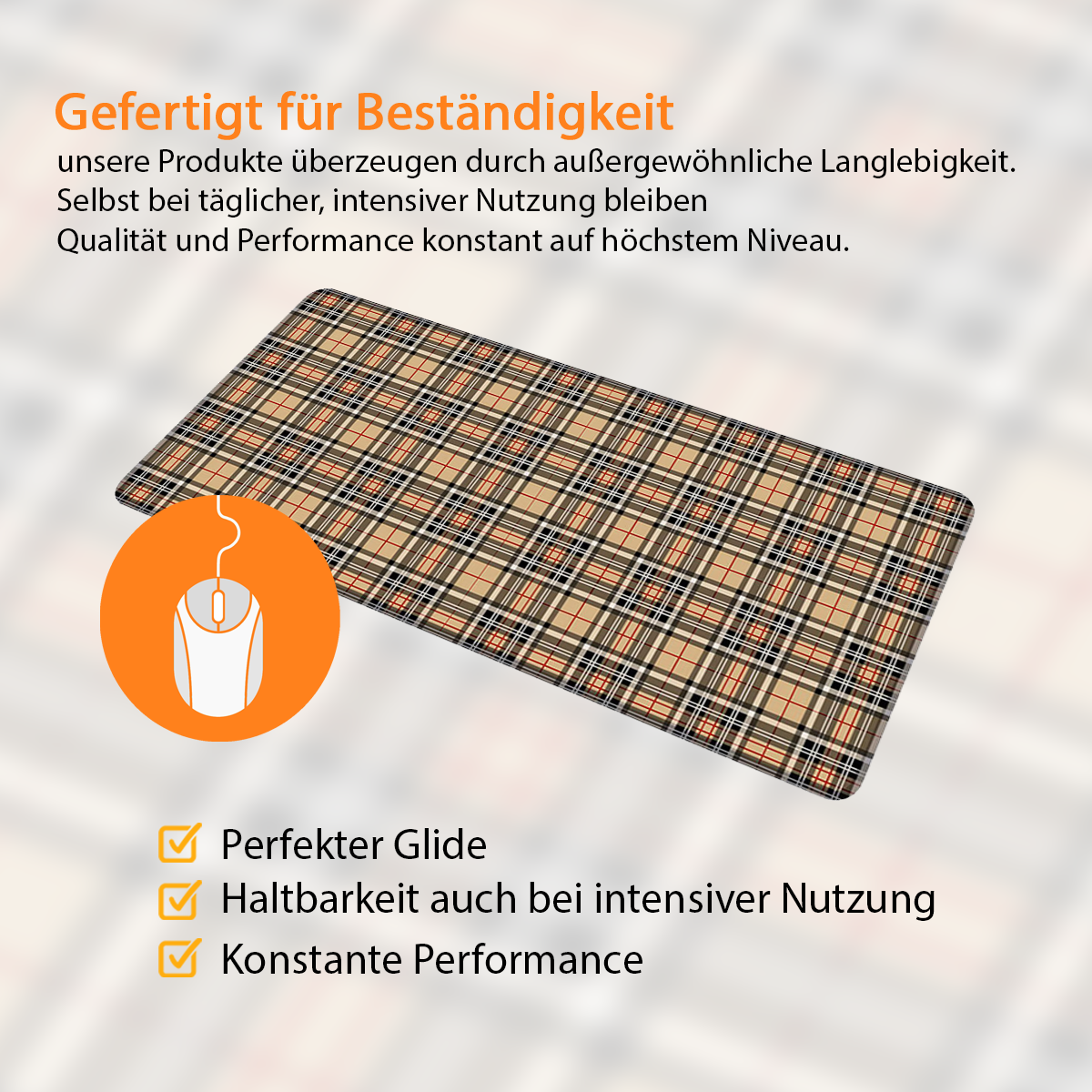 TARTAN - Pattern Design - XXL Gaming Mauspad