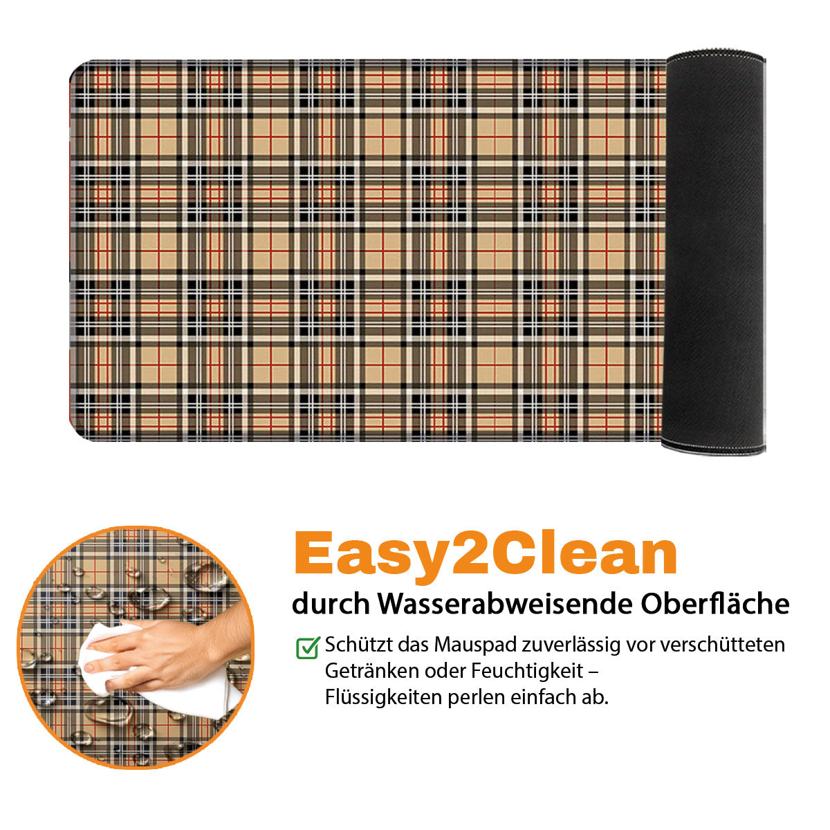 TARTAN - Pattern Design - XXL Gaming Mauspad