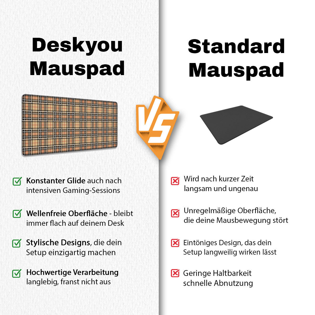 TARTAN - Pattern Design - XXL Gaming Mauspad