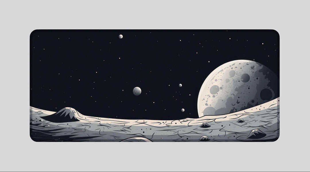 MOONSCAPE ODYSSEY - Space Design - XXL Gaming Mauspad
