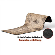 SEE WELTKARTE VINTAGE - Karten Design - XXL Gaming Mauspad